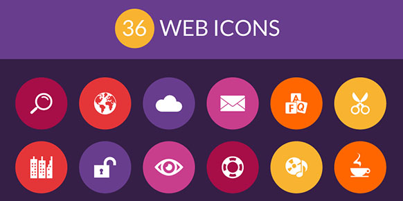 缩略图:36 Web Icons-Freebie !