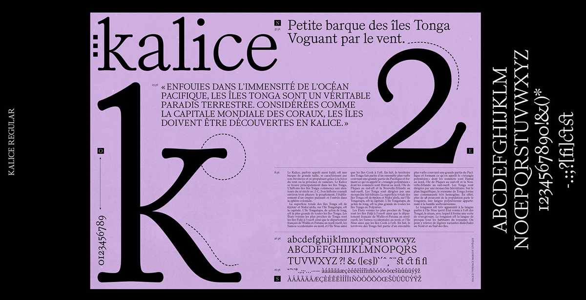 Kalice字体设计