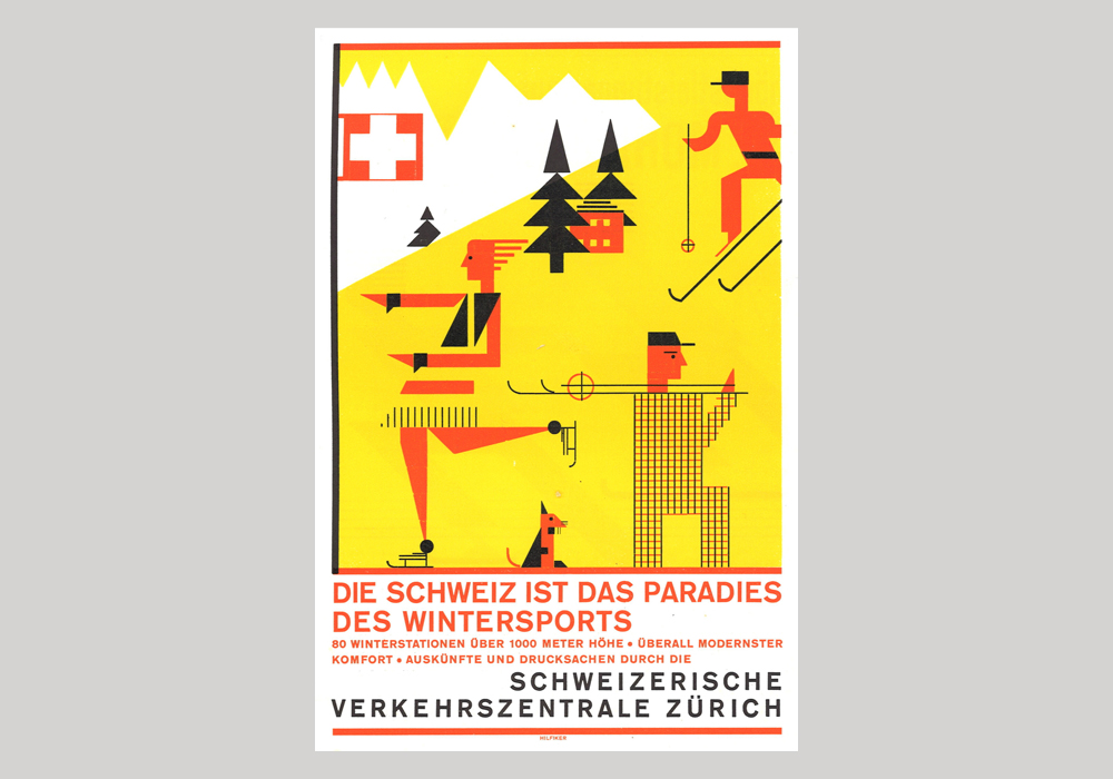 冬季运动海报(瑞士，1929年)