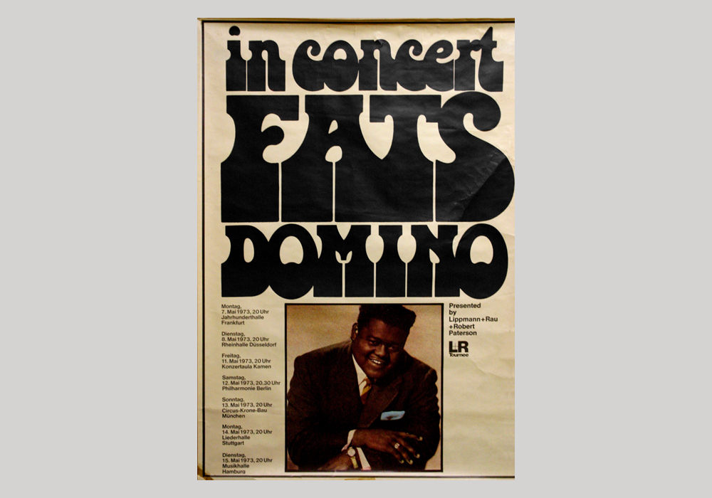 Fats Domino巡演海报(美国，1973)