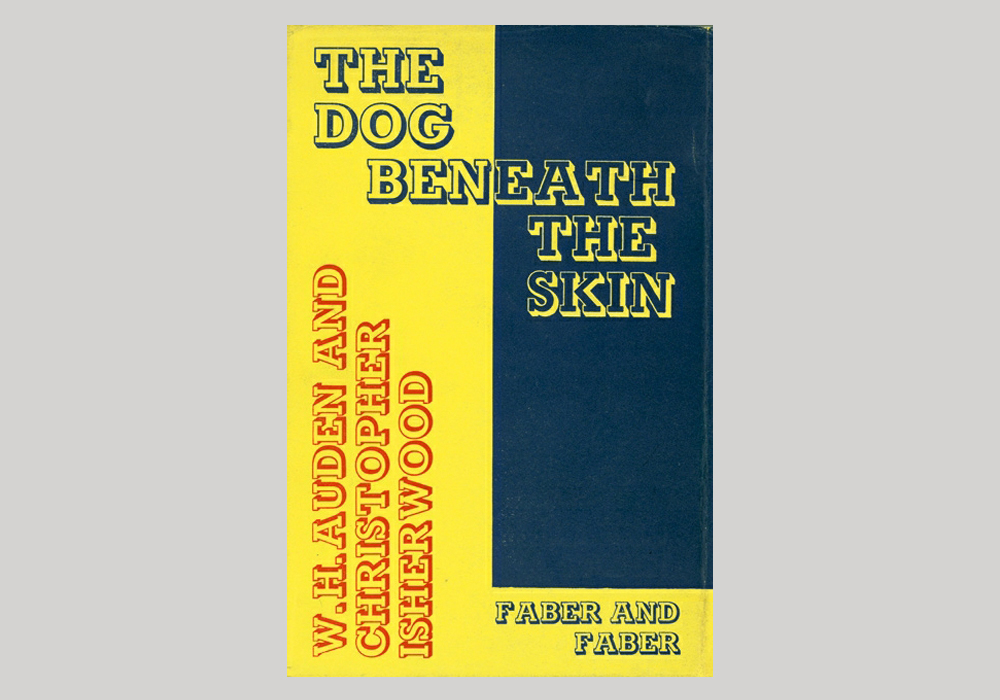 《皮下的狗》作者:W.H.奥登和克里斯托弗·伊舍伍德封面(英国，1935年)